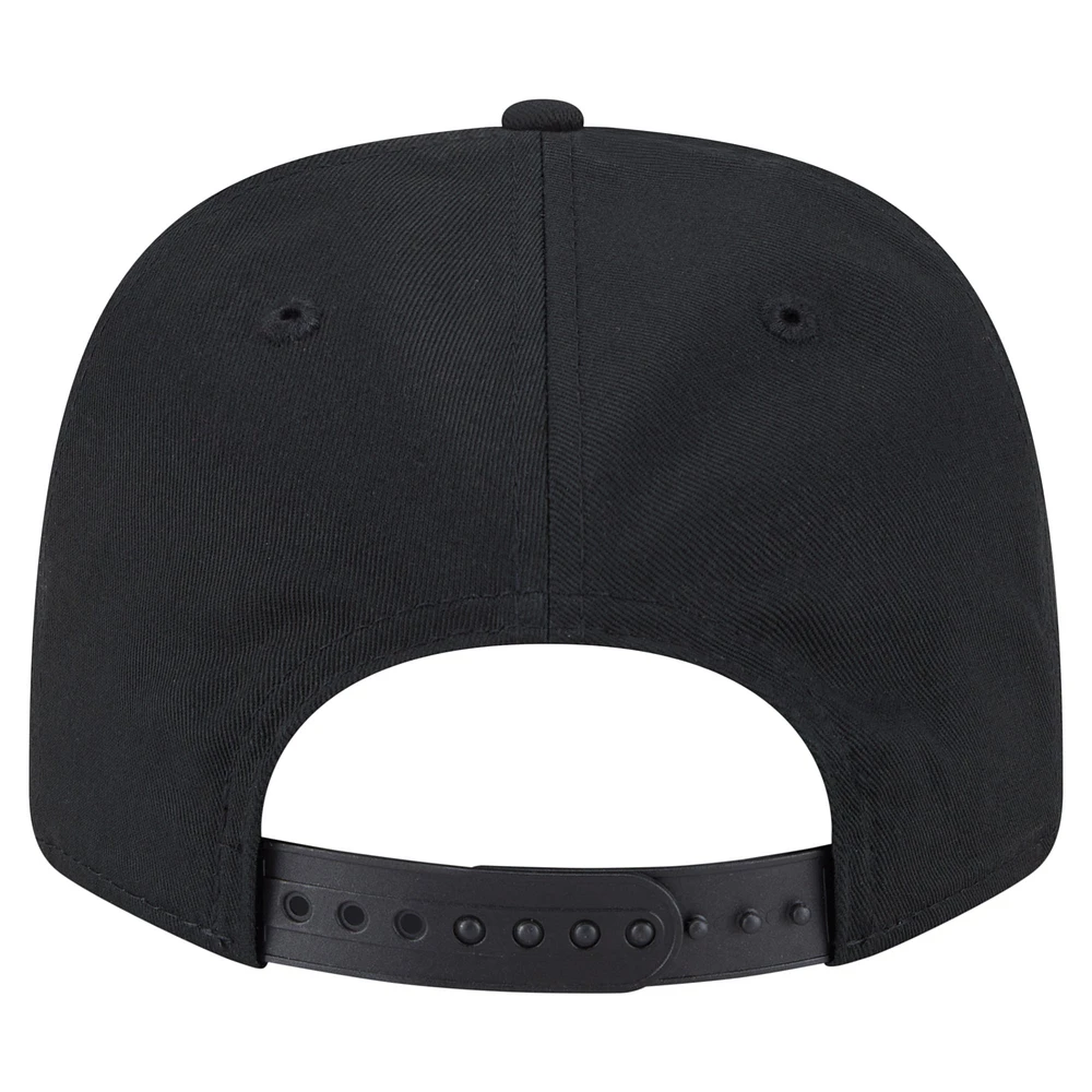 Men's New Era Black San Francisco Giants Circle Patch 9SEVENTY Stretch-Snap Hat