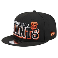 Casquette Snapback 9FIFTY noire Game Day Bold des Giants de San Francisco New Era pour hommes