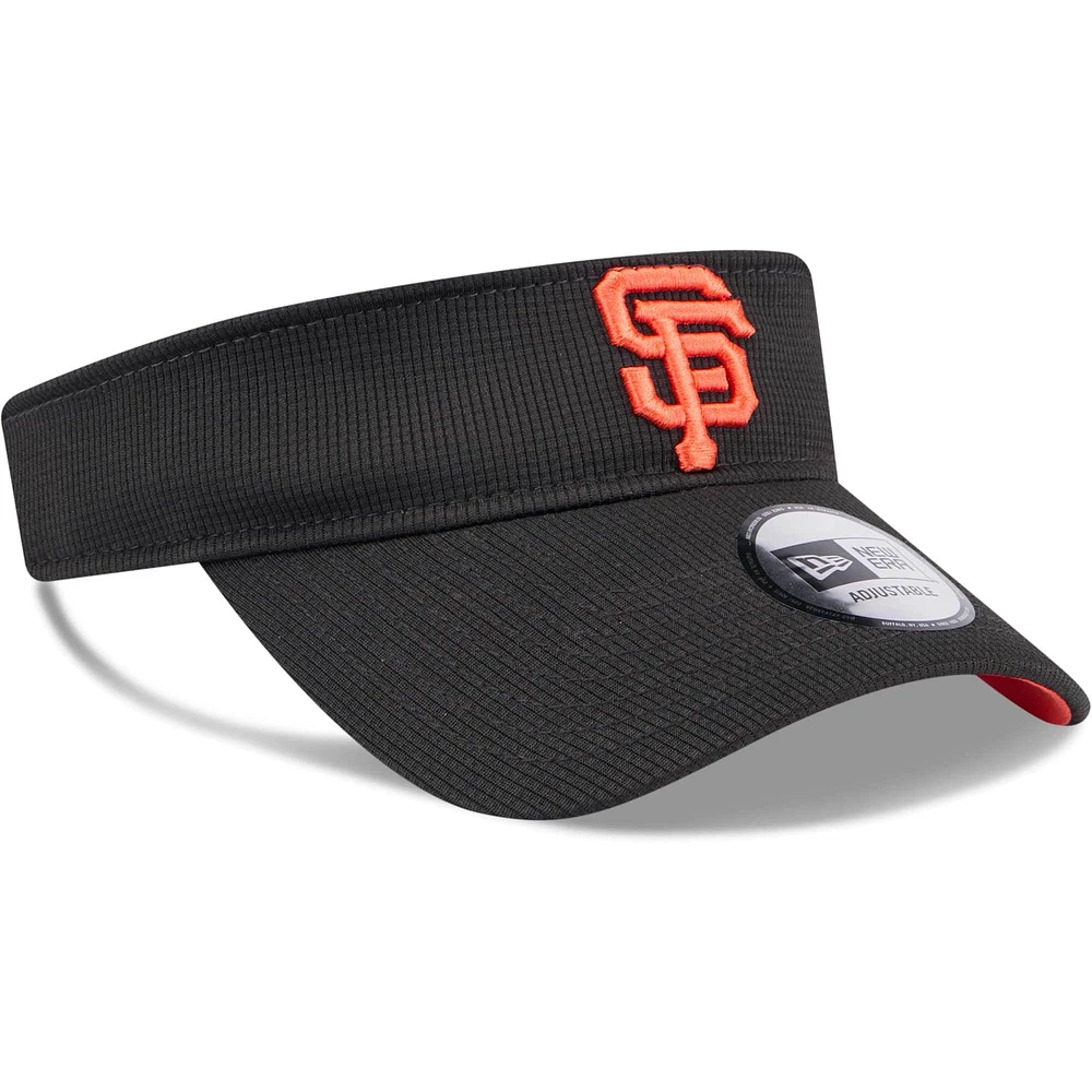 Visière réglable noire San Francisco Giants Gameday Team New Era pour hommes