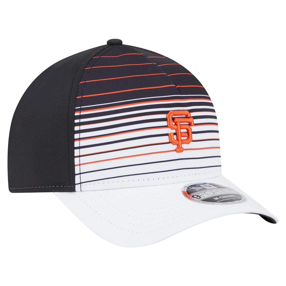 Men's New Era  Black San Francisco Giants Gradient 9FORTY M-Crown Adjustable Hat