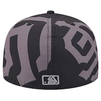 Casquette ajustée 59FIFTY noire avec logo Fracture des Giants de San Francisco pour hommes New Era