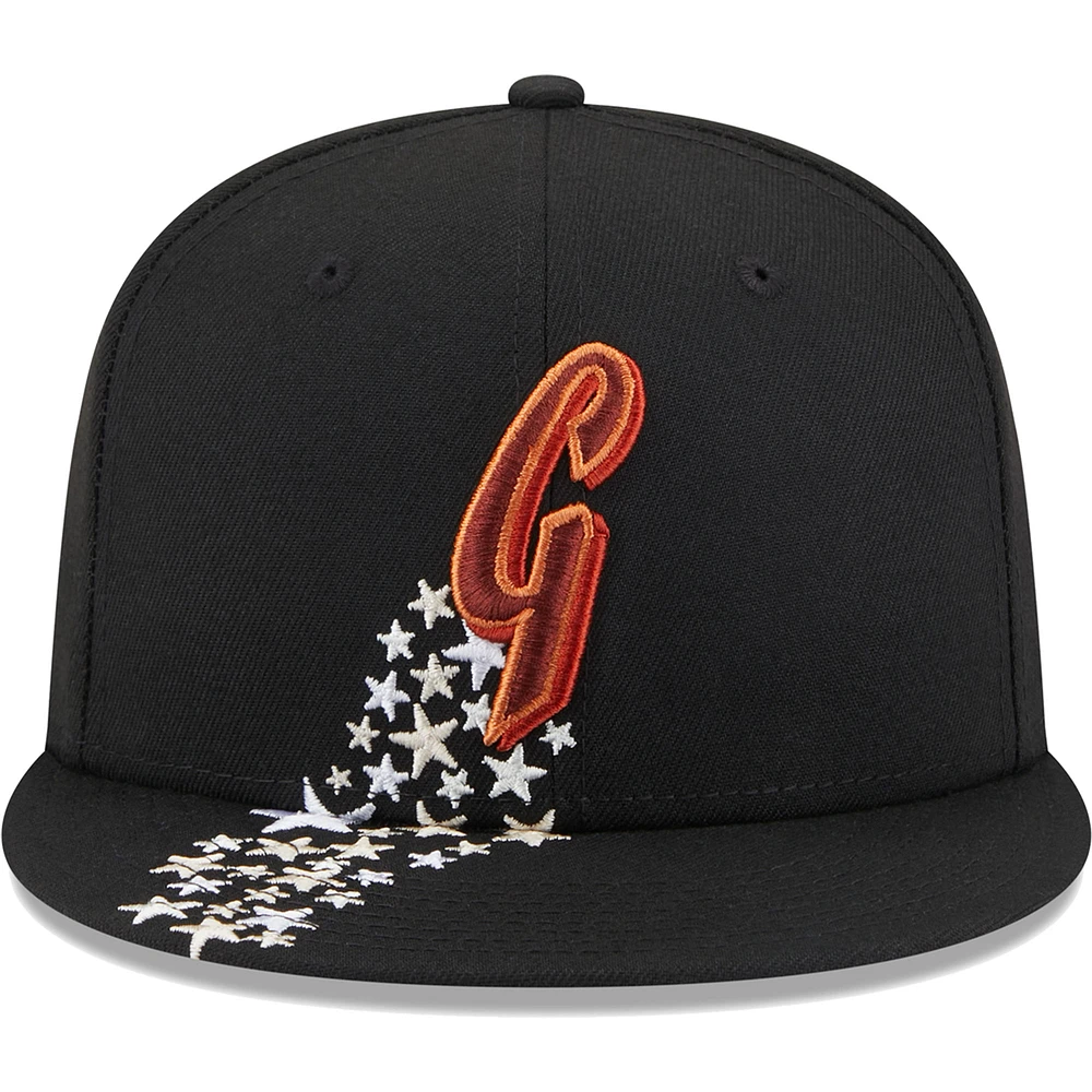 Casquette ajustée 59FIFTY Meteor des Giants de San Francisco New Era noire pour homme