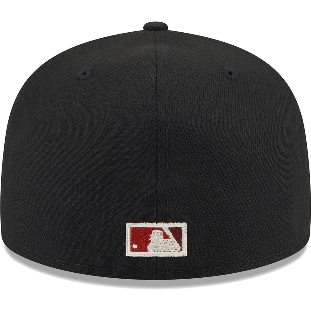 Casquette ajustée 59FIFTY Meteor des Giants de San Francisco New Era noire pour homme