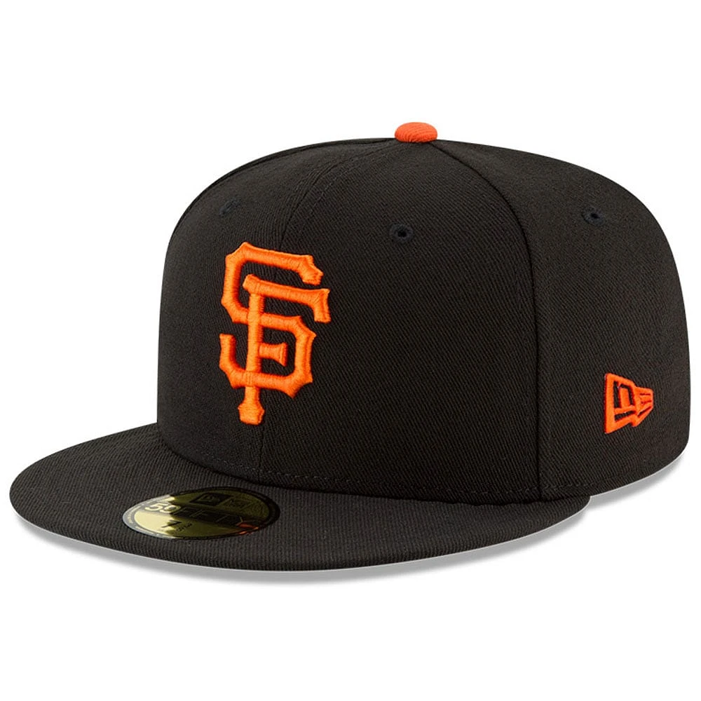 Casquette ajustée 59FIFTY du Temple de la renommée baseball national des Giants San Francisco New Era pour hommes, noire