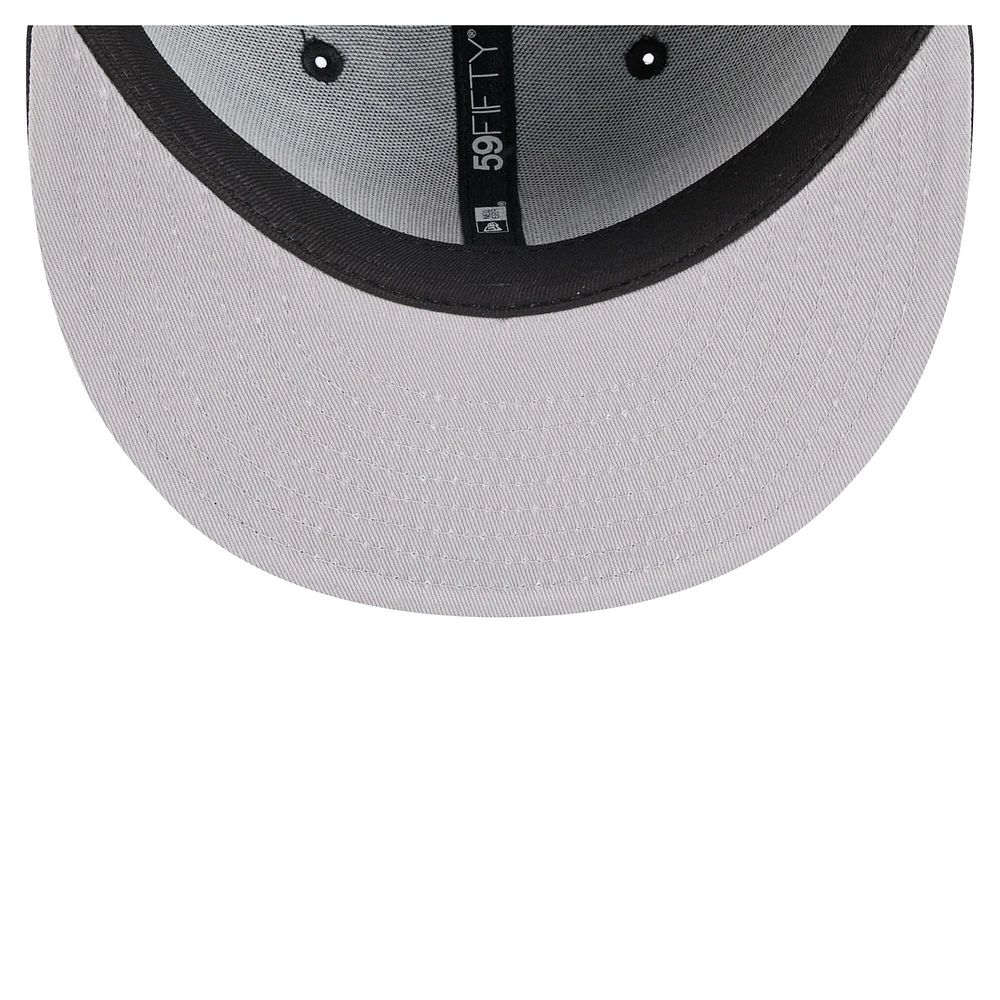 Men's New Era Black San Francisco Giants Overlap 59FIFTY Fitted Hat
