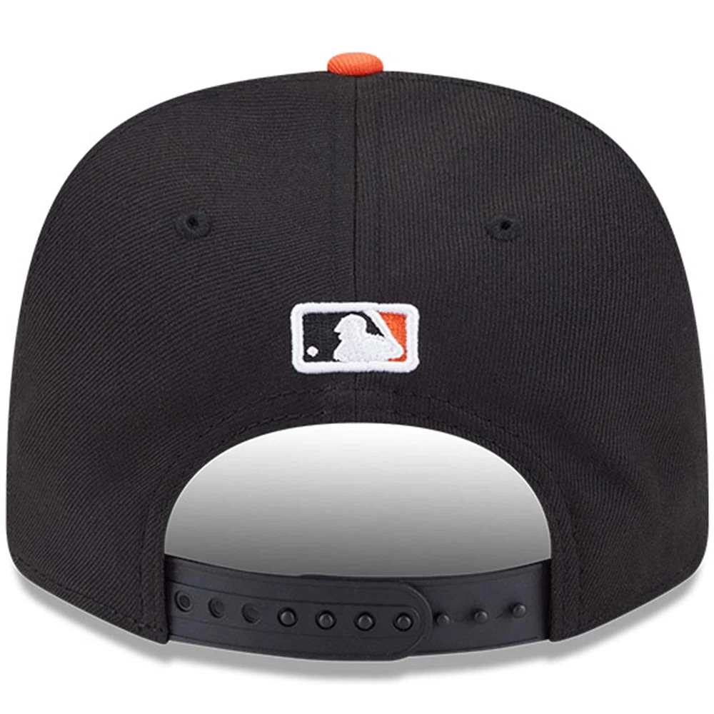 Men's New Era  Black San Francisco Giants Player Replica 9SEVENTY Adjustable Hat