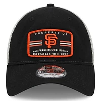 Men's New Era Black San Francisco Giants Property Trucker 9TWENTY Snapback Hat