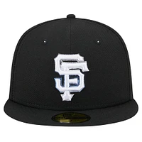 Men's New Era Black San Francisco Giants  Raceway 59FIFTY Fitted Hat