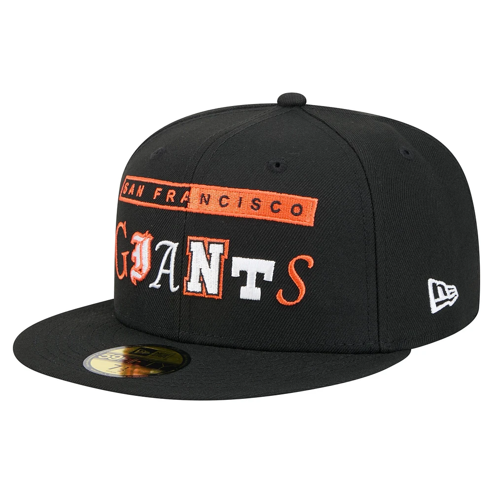 Men's New Era Black San Francisco Giants Ransom 59FIFTY Fitted Hat