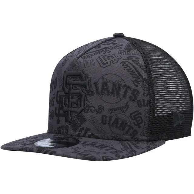 New Era Men New Era San Francisco Giants 9FIFTY Snapback Hat Black 1 Size