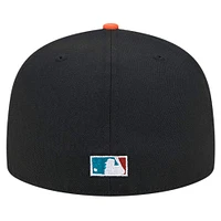 Men's New Era Black San Francisco Giants  Retro Spring Training 59FIFTY Fitted Hat