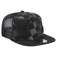 Men's New Era Black San Francisco Giants Score Check 9FIFTY A-Frame Trucker Snapback Hat