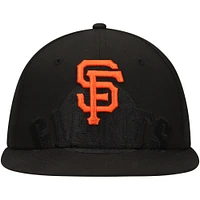 Casquette ajustée 59FIFTY noire avec logo ombre des San Francisco Giants New Era pour hommes