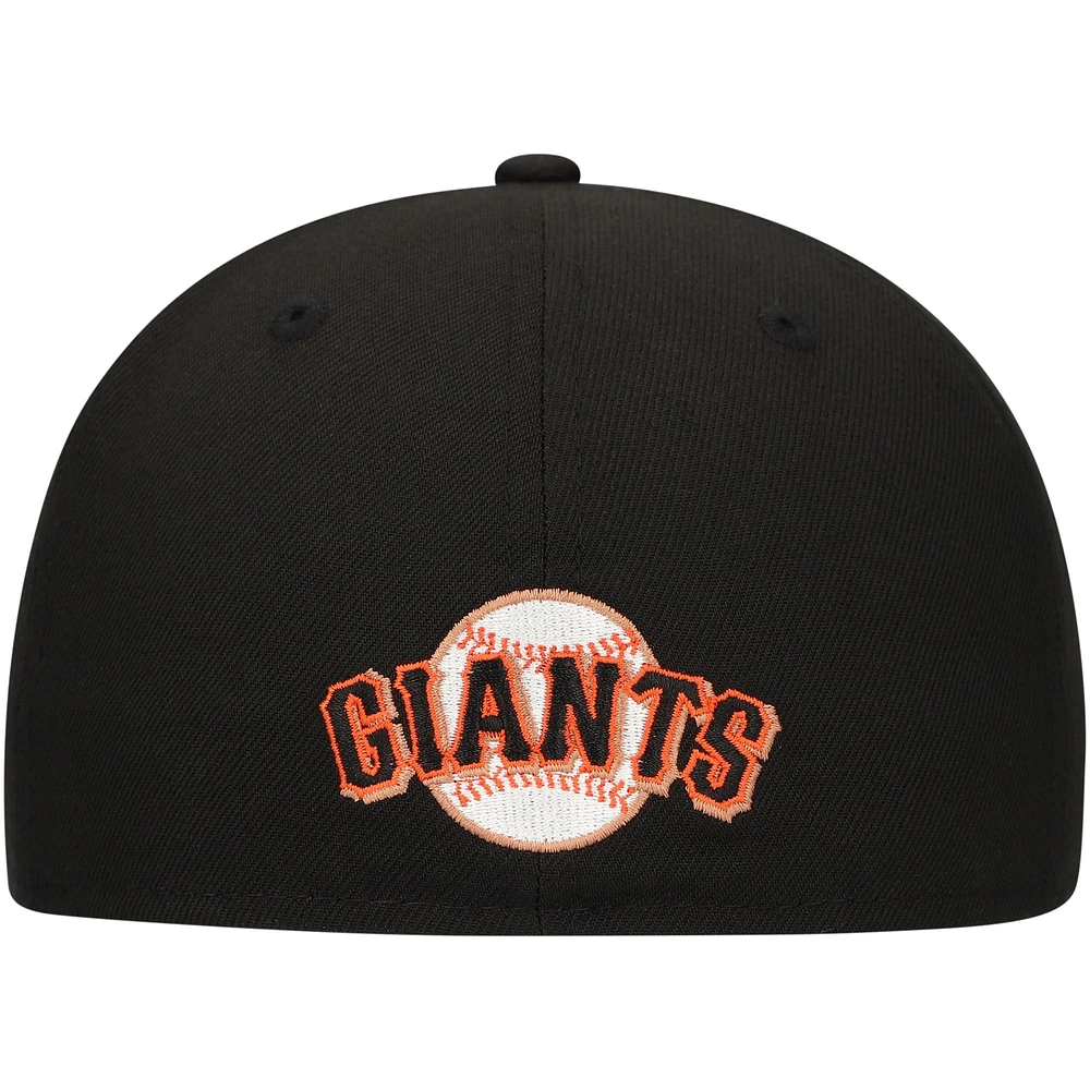 Men's New Era Black San Francisco Giants Shadow Logo 59FIFTY Fitted Hat