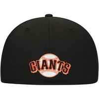 Casquette ajustée 59FIFTY noire avec logo ombre des San Francisco Giants New Era pour hommes