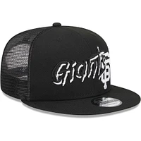 Casquette Snapback 9FIFTY Street Trucker des Giants de San Francisco New Era noire pour homme