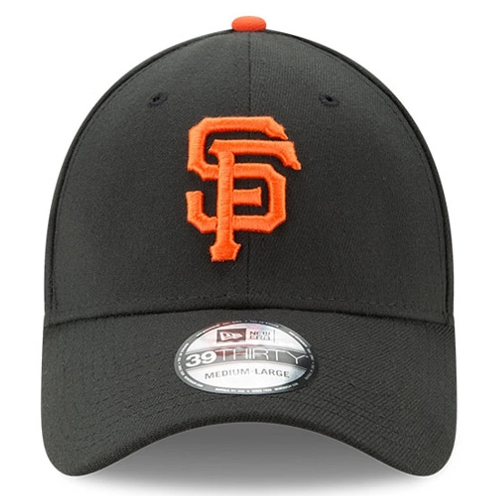 Men's New Era Black San Francisco Giants Team Classic 39THIRTY Flex Hat