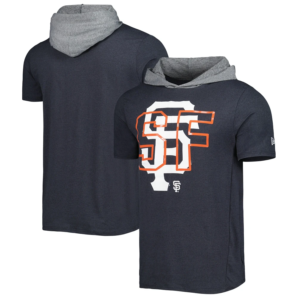 T-shirt à capuche noir San Francisco Giants Team New Era pour homme