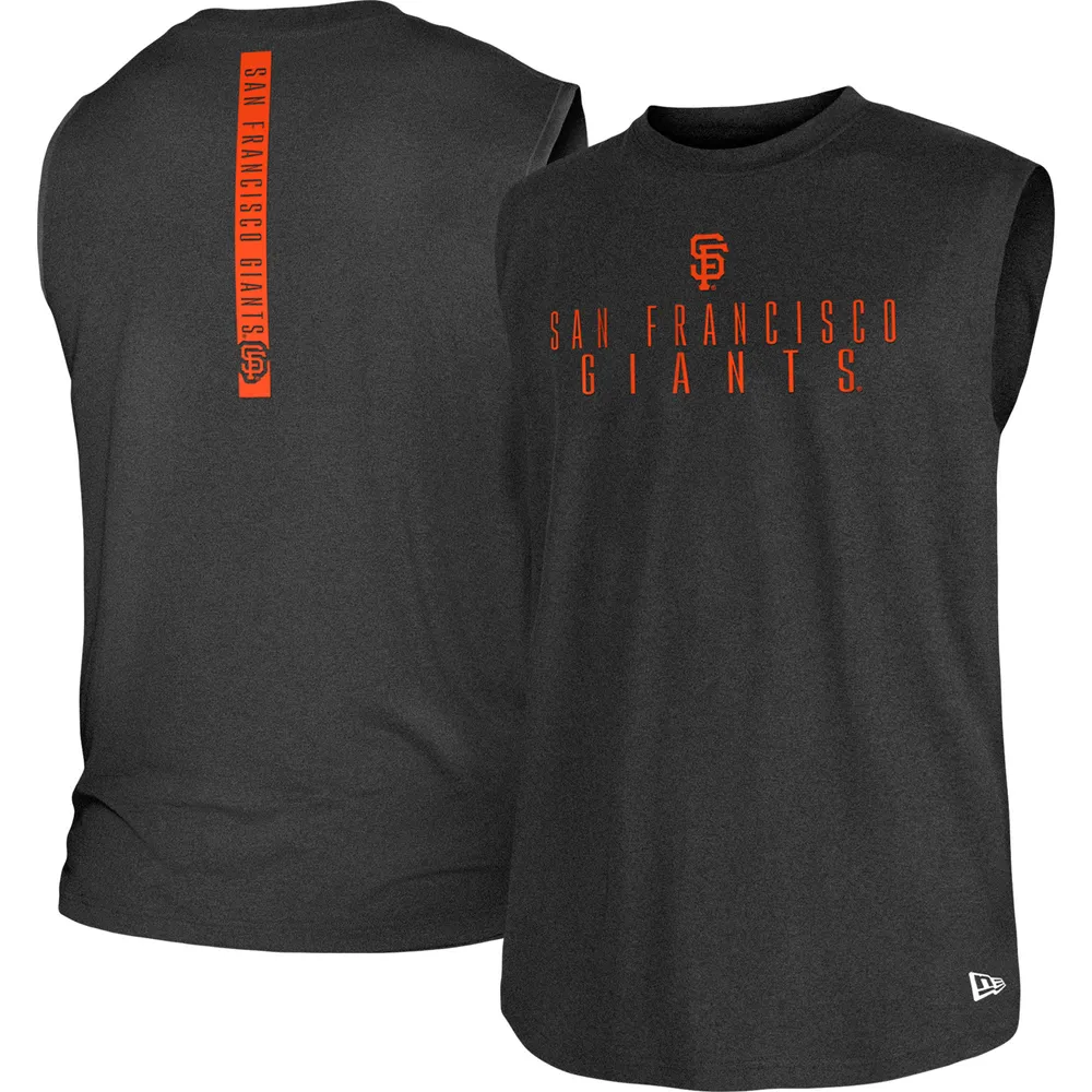 Men's New Era Black San Francisco Giants Team Muscle Tank Top