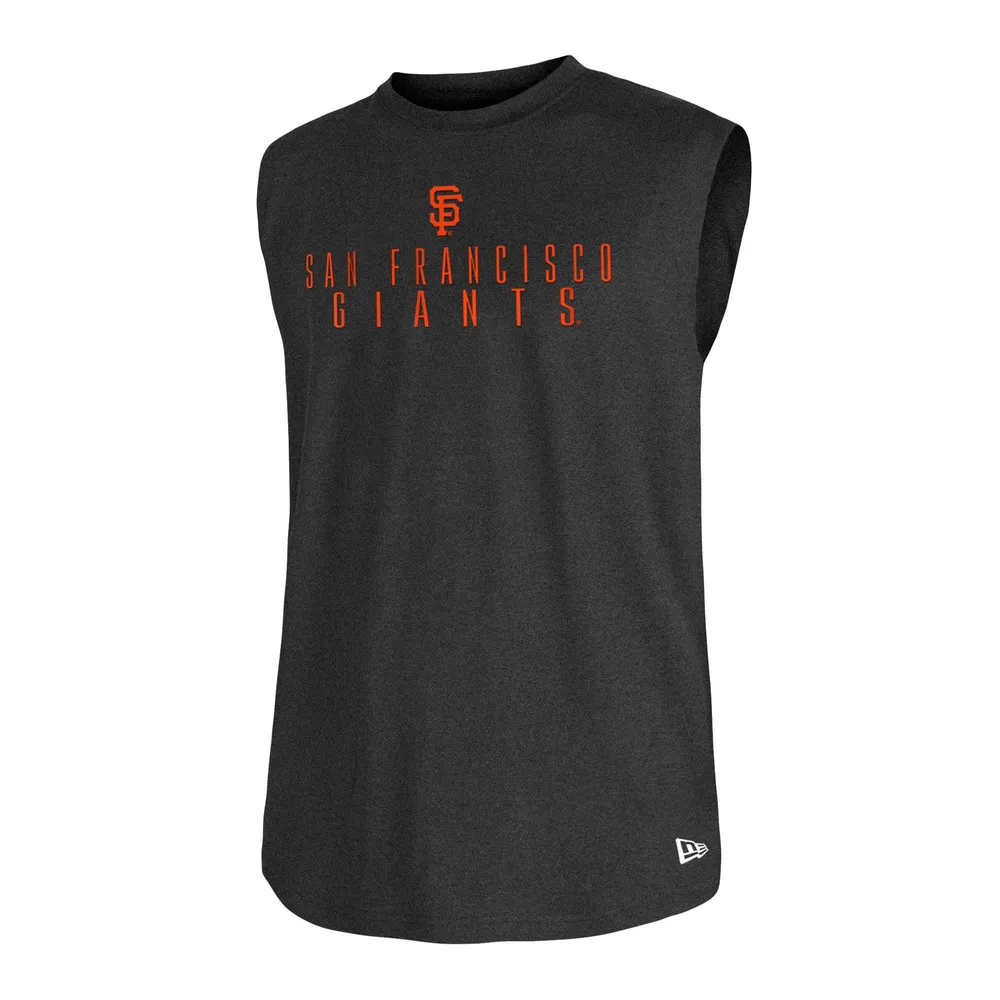 Men's New Era Black San Francisco Giants Team Muscle Tank Top