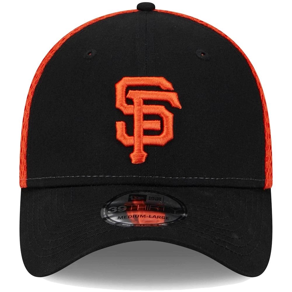 Men's New Era Black San Francisco Giants Team Neo 39THIRTY Flex Hat