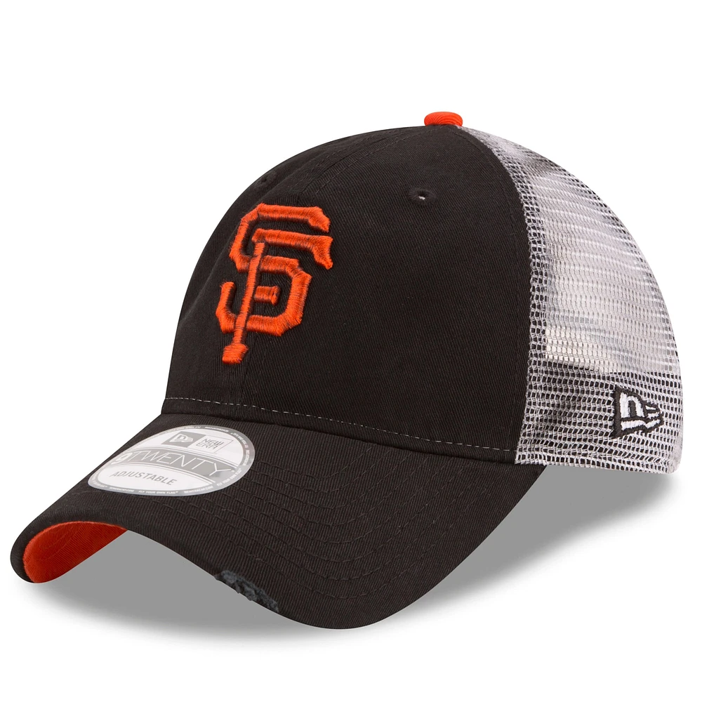 Casquette ajustable 9TWENTY Trucker Rustic 9TWENTY Team des San Francisco Giants New Era pour homme