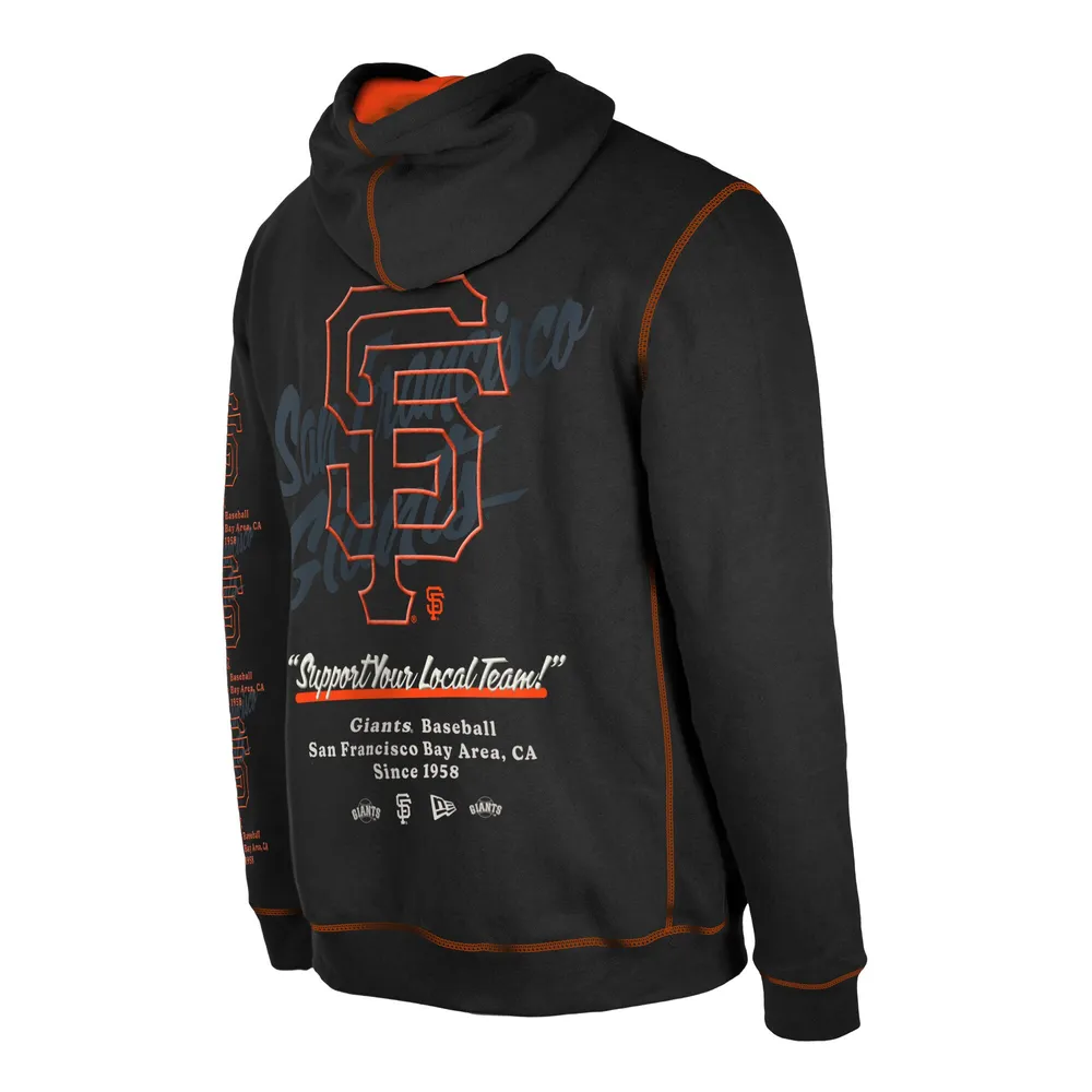 Sweat à capuche enfiler pour homme San Francisco Giants Team New Era noir