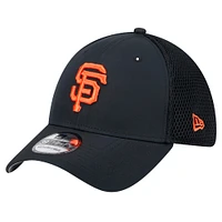 Casquette flexible 39THIRTY Team Tone des Giants de San Francisco New Era noire pour hommes