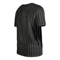 Men's New Era Black San Francisco Giants Throwback Pinstripe T-Shirt