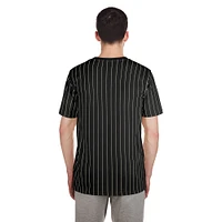 Men's New Era Black San Francisco Giants Throwback Pinstripe T-Shirt