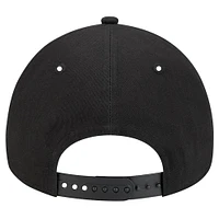 Casquette réglable ton sur ton Pop 9FORTY A-Frame New Era pour hommes, noire, San Francisco Giants