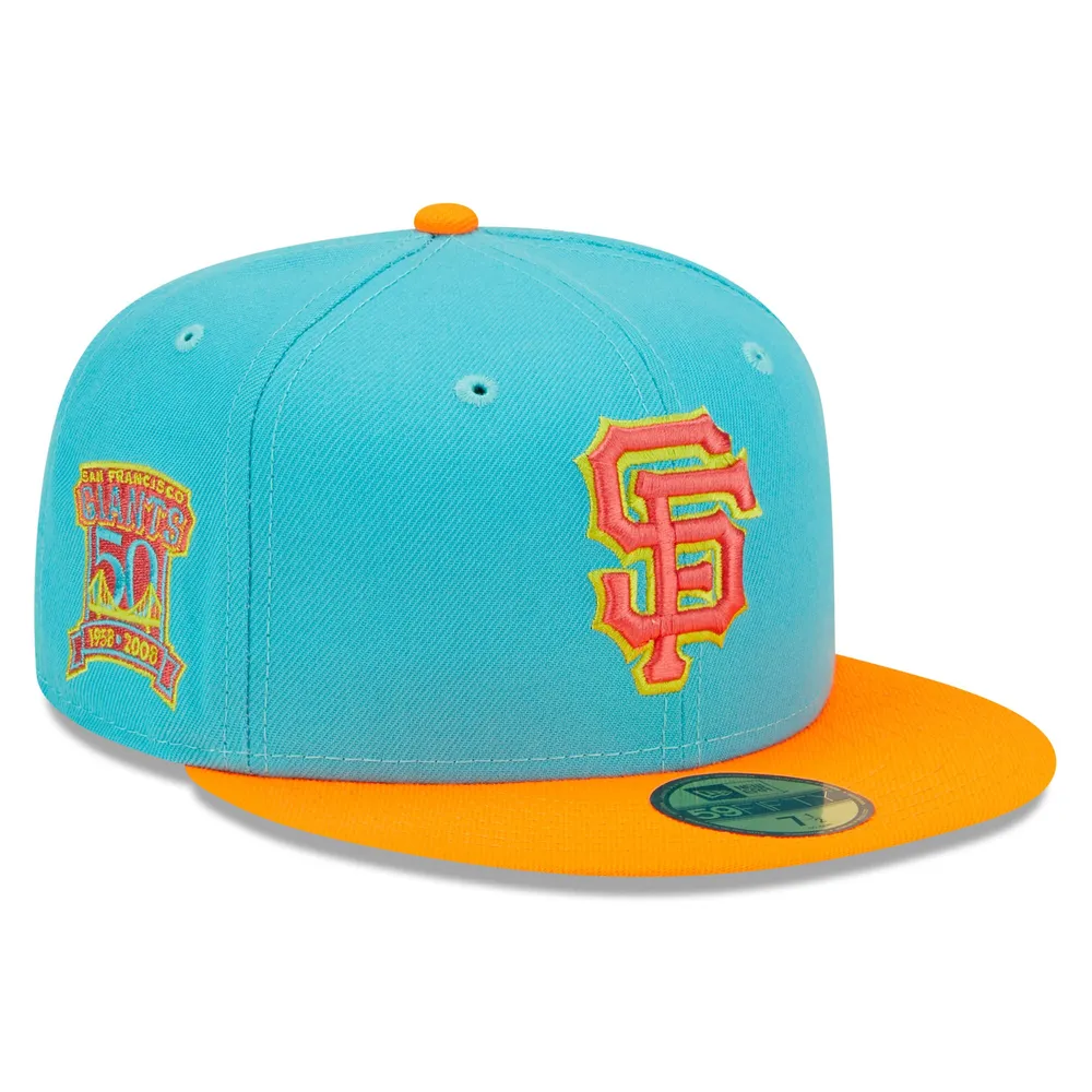 Lids San Francisco Giants New Era Vice Highlighter 59FIFTY Fitted Hat -  Blue/Orange