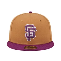 Men's New Era Brown/Purple San Francisco Giants Color Pack Two-Tone 9FIFTY Snapback Hat