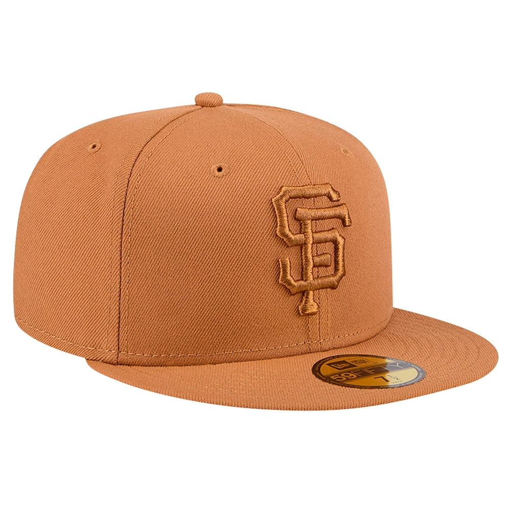 Men's New Era Brown San Francisco Giants Color Pack 59FIFTY Fitted Hat