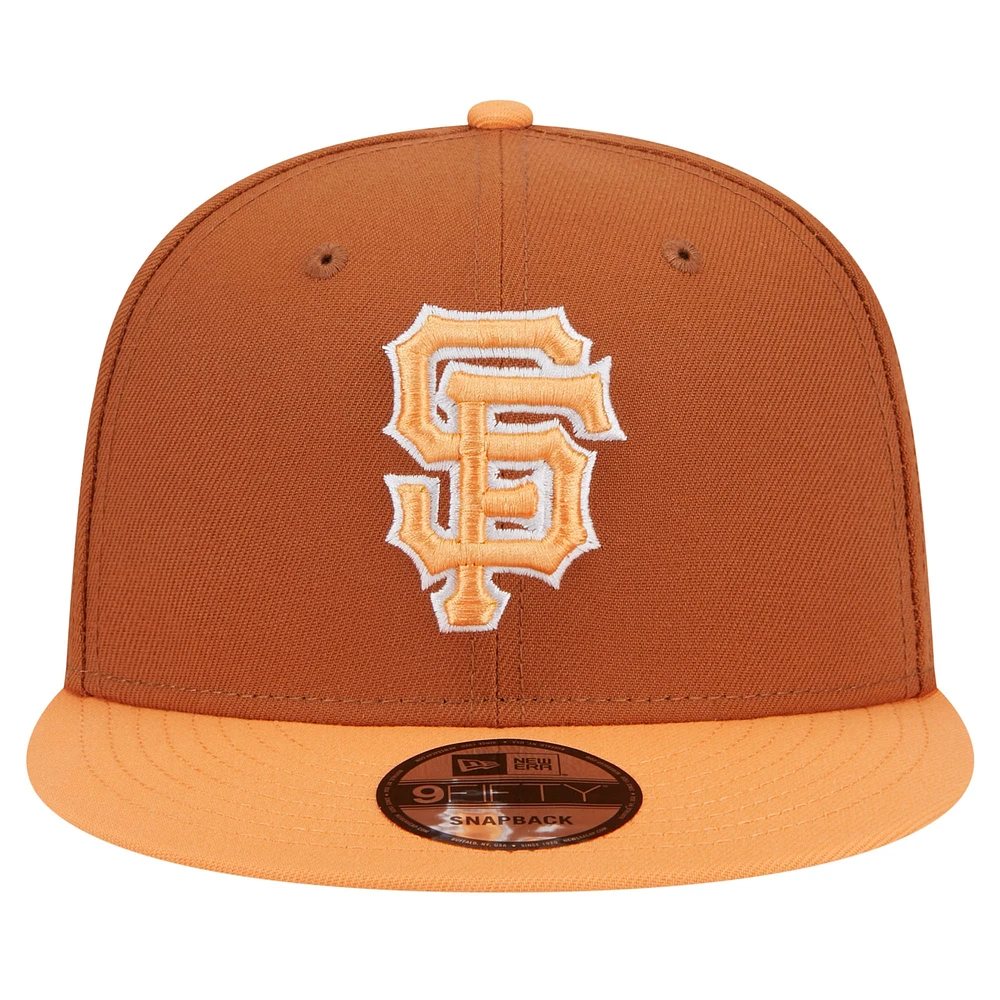 Men's New Era San Francisco Giants Spring Color Two-Tone 9FIFTY Snapback Hat