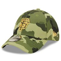 Men's New Era Camo San Francisco Giants 2022 Armed Forces Day 39THIRTY Flex Hat