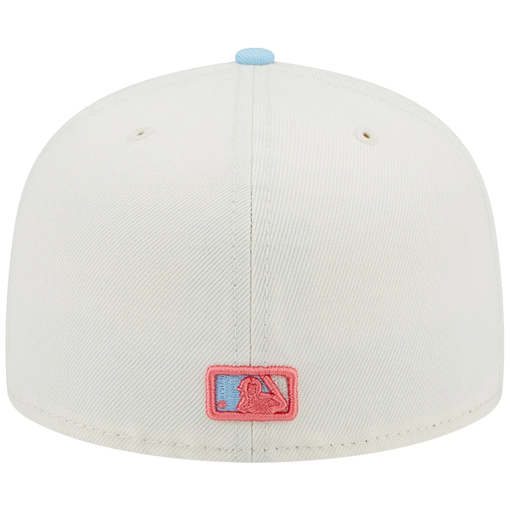 Casquette ajustée 59FIFTY printemps couleur crème/bleu clair San Francisco Giants New Era pour homme