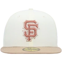 Casquette ajustée 59FIFTY pour homme New Era crème San Francisco Giants Chrome Camel Rust Undervisor