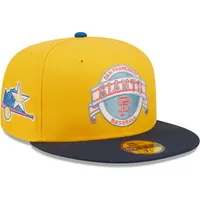 Houston Astros New Era Flamingo 59FIFTY Fitted Hat - White/Orange