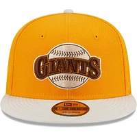 Men's New Era Gold San Francisco Giants Tiramisu  9FIFTY Snapback Hat