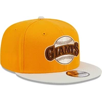 Casquette Snapback 9FIFTY Tiramisu San Francisco Giants New Era dorée pour homme