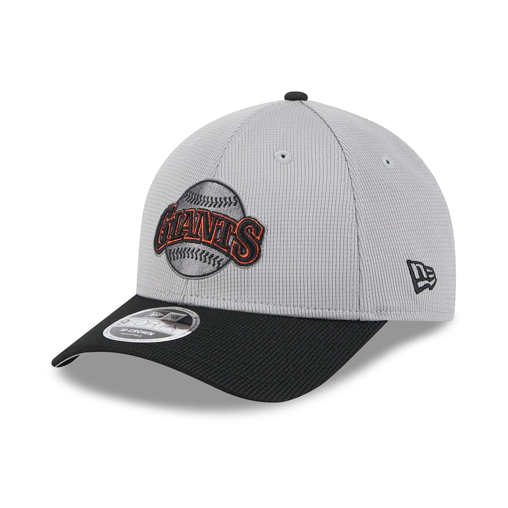 Men's New Era /Black San Francisco Giants 2025 Batting Practice 9FORTY M-Crown Adjustable Hat