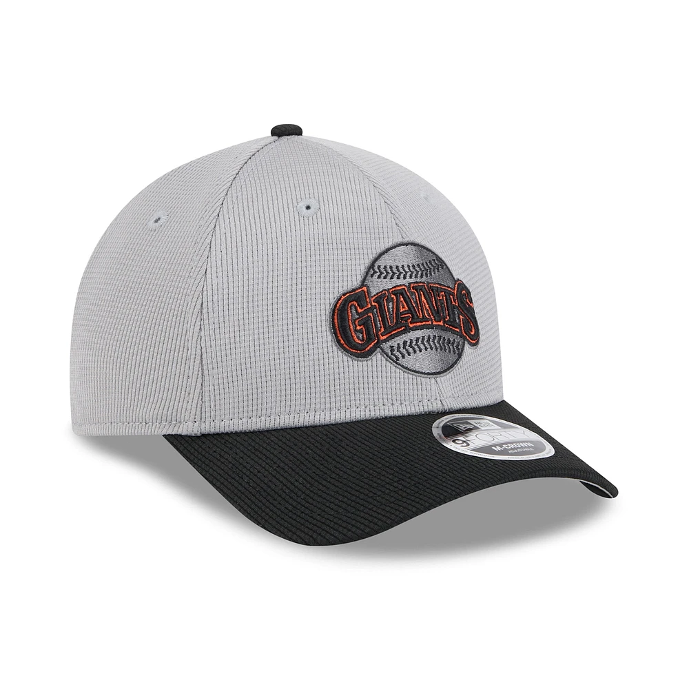 Men's New Era /Black San Francisco Giants 2025 Batting Practice 9FORTY M-Crown Adjustable Hat