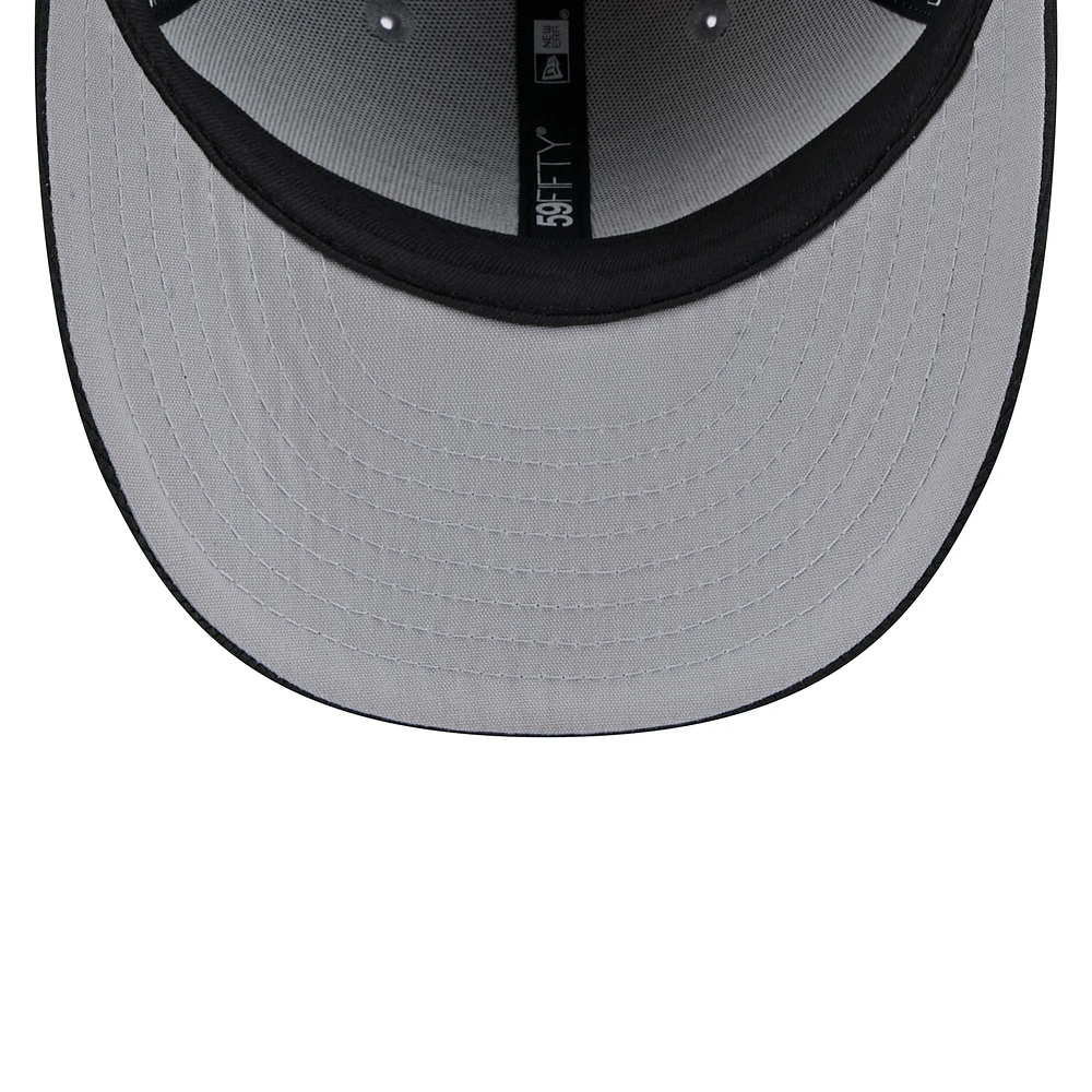 Casquette d'entraînement au bâton à profil bas 59FIFTY pour homme New Era gris/noir San Francisco Giants 2025