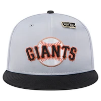 Men's New Era Gray/Black San Francisco Giants Satin 59FIFTY Fitted Hat