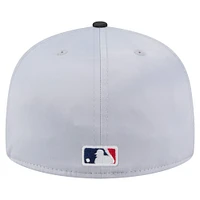 Men's New Era Gray/Black San Francisco Giants Satin 59FIFTY Fitted Hat
