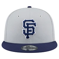 Men's New Era Gray/Navy San Francisco Giants 2-Tone Color Pack 9FIFTY Snapback Hat