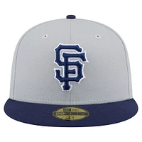 Men's New Era  Gray/Navy San Francisco Giants Colorpack Two-Tone 59FIFTY Fitted Hat