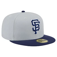 Men's New Era  Gray/Navy San Francisco Giants Colorpack Two-Tone 59FIFTY Fitted Hat