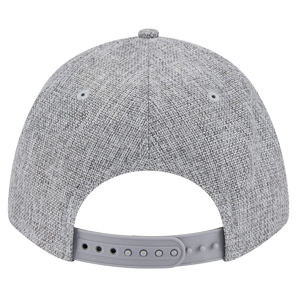 Men's New Era Gray San Francisco Giants Cotton Weave M-Crown A-Frame 9FORTY Adjustable Hat